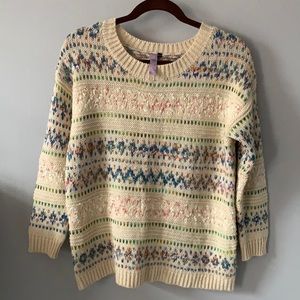 Pastel multicolor knit sweater